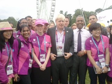 Lutfur, Boris and Olympic volunteers